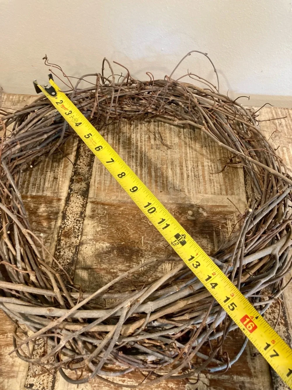 16” Grapevine Wreath Base - Rustic Home Holiday Decor For DIY Crafting
